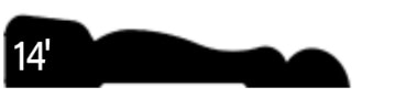 Silhouette of a reclining figure with the number 14 displayed on the left side.