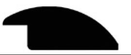 Black silhouette of a surfboard fin on a white background.