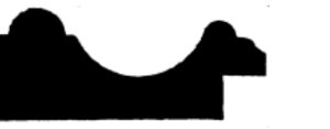Silhouette of an animal with a large hump on the front and a rounded back, appearing to be lying down.