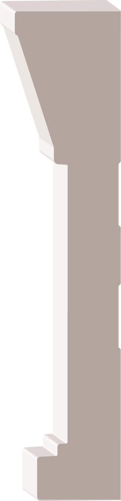 Illustration of a tall, beige Roman numeral one (I) with a 3D effect on a white background.