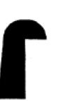 Black, L-shaped object on a white background.
