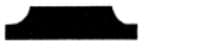 Silhouette of a rectangular object with a curved indented top edge.