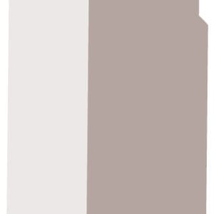 A digitally rendered image of a cross-section of a stair handrail, showing intricate contours and a smooth finish.