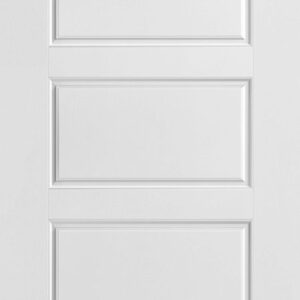 White five-panel interior door with a flat surface design.
