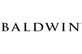 The image shows the word BALDWIN in bold, black capital letters on a white background.