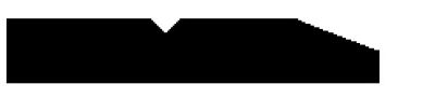 Silhouette of an irregular, jagged black shape on a white background, resembling a horizontal line with a dip and a slanted end.