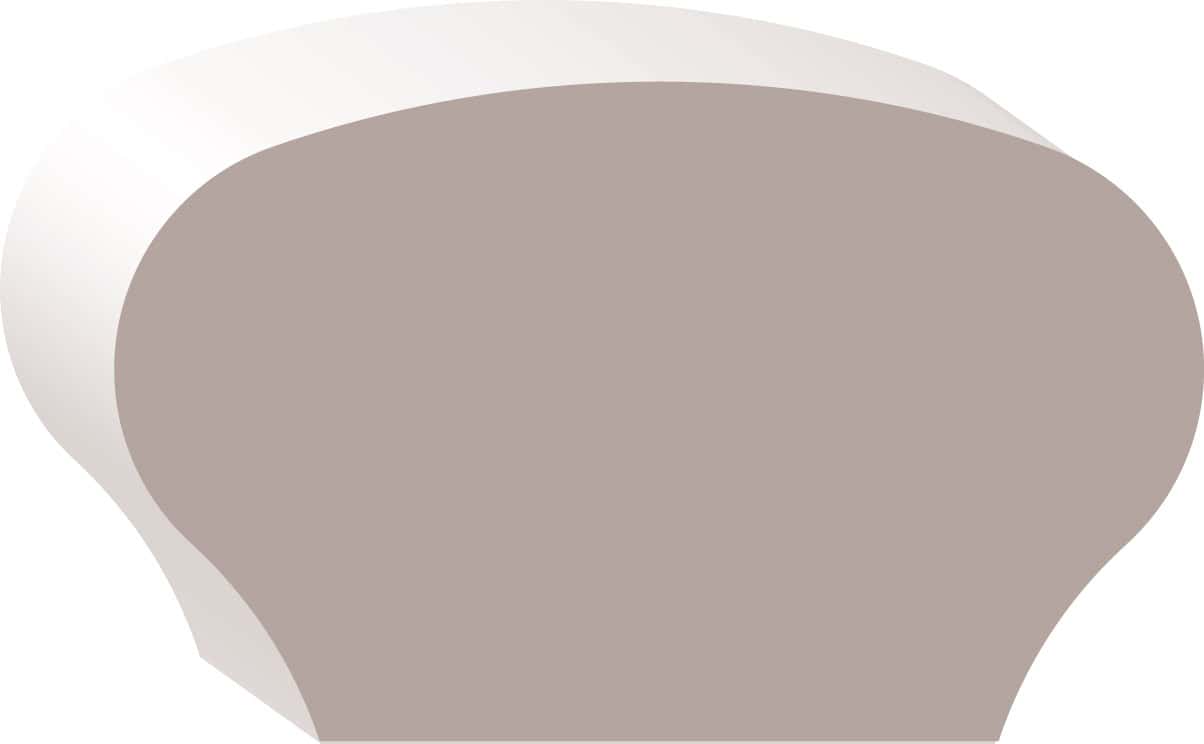 Illustration of a loaf of bread with a soft brown crust and a white top.