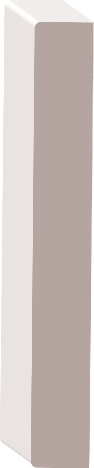 Illustration of a tall, rectangular 3D object with a beige front face and white side edges.